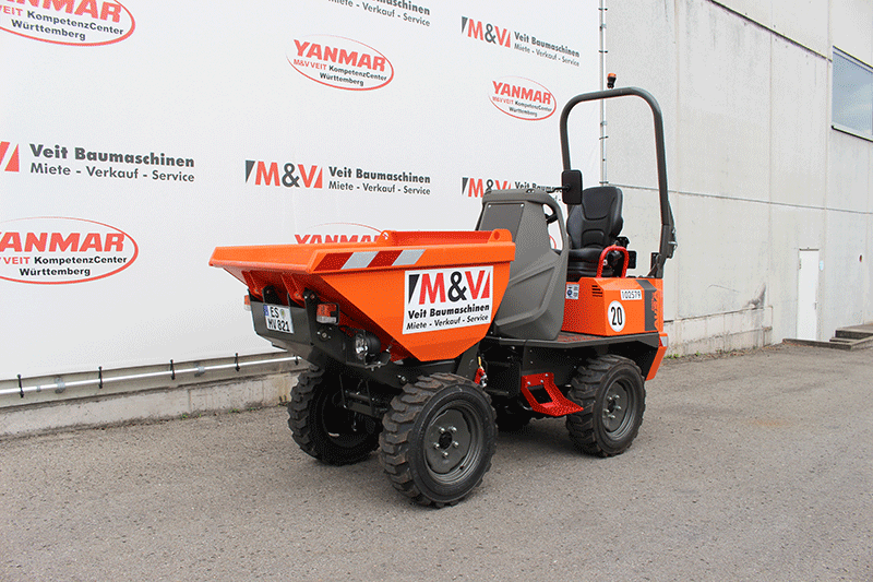 AUSA D101 AHA Raddumper für Garten- und Landschaftsbau auf schmalen Gelände