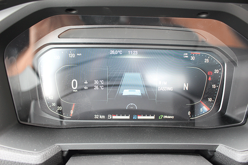 Alles auf einem Blick im Digitalen Tacho