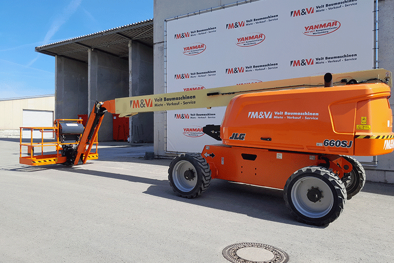 JLG 660 SJ Teleskoparbeitsbühne in Stuttgart mieten – ideal für Bau, Industrie und Montagearbeiten in großer Höhe im Raum Stuttgart
