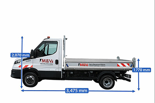 Der 3,5t Kipper von Iveco