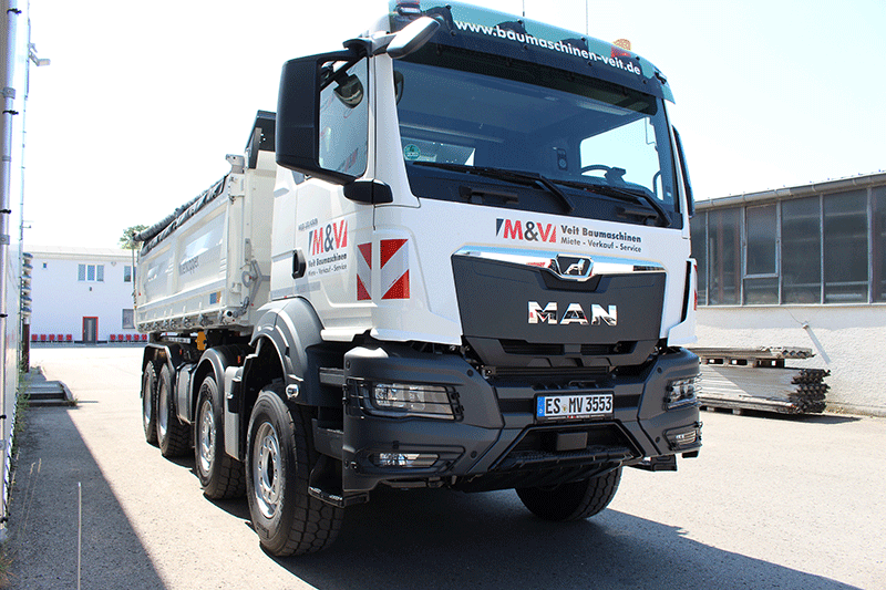 MAN TGS 35.480 8x4 Kipper als starker Begleiter – leistungsstarker Baustellen-LKW für schwere Aufgaben