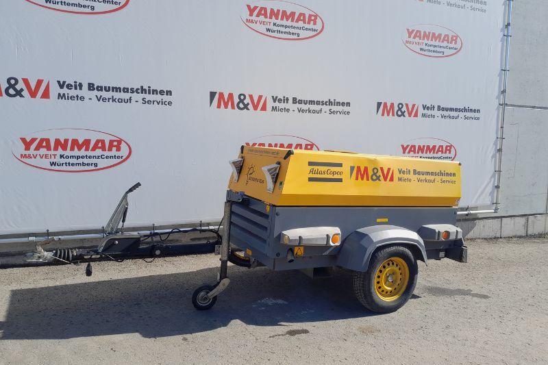 Ansicht auf den QAX 20 Stromerzeuger von Atlas Copco
