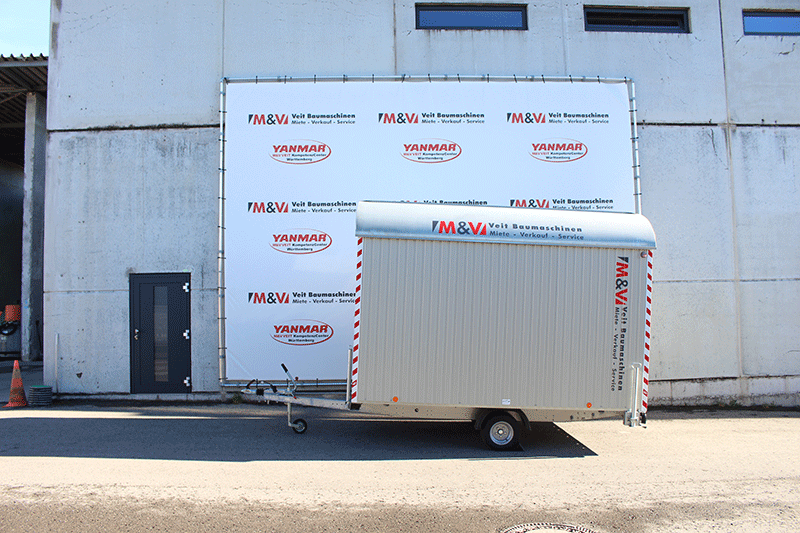 Seitliche Ansicht des Bauwagen Rasant BME C21S