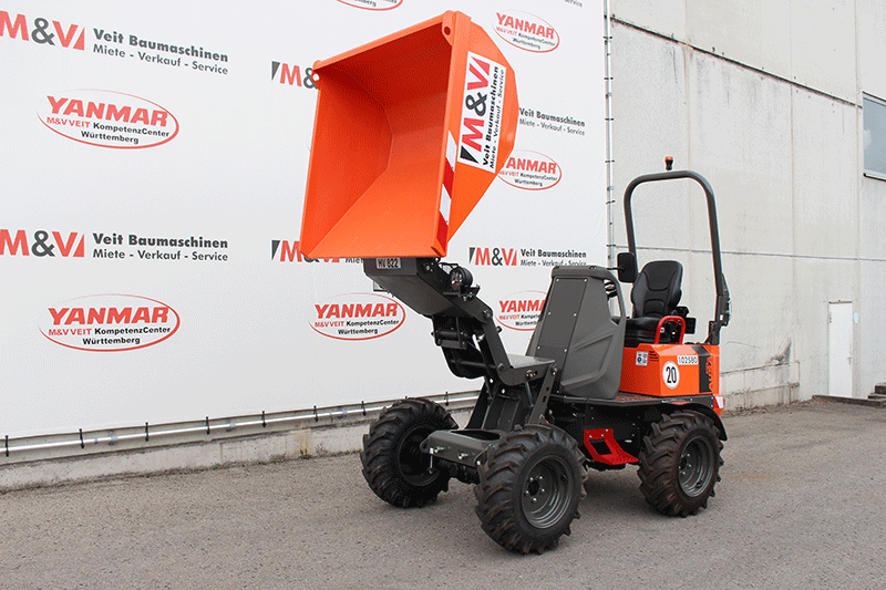 AUSA D 151 AHA Raddumper mit Hochkippfunktion als Mietmaschine im Profi-Einsatz
