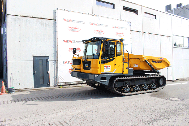 Der Bergmann C 912 Rundkipper Kettendumper zur Miete – leistungsstarke und zuverlässige Lösung für den professionellen Einsatz auf der Baustelle.