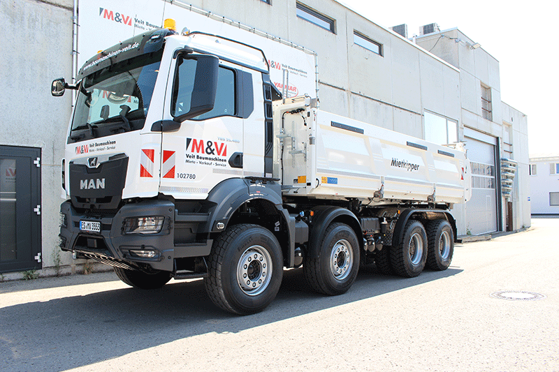 Panoramaansicht im MAN TGS 35.480 Fahrerhaus – großzügige Sicht und optimale Übersicht im Baustelleneinsatz