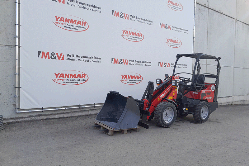Schäffer Radlader 2428-2 in Stuttgart mieten für Erdarbeiten, Materialumschlag und Baustellen im Stadtgebiet – wendig, kraftvoll und zuverlässig