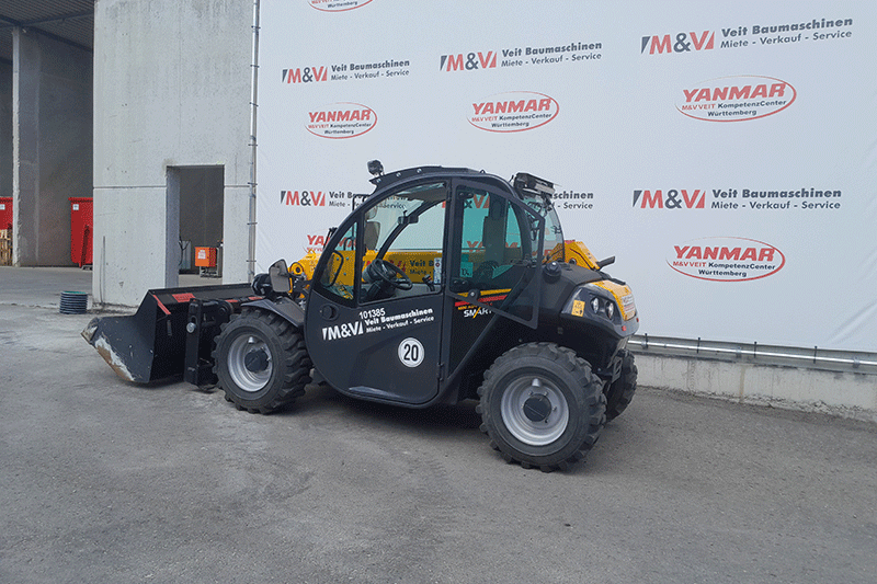 Dieci Smart 20.4 Teleskoplader zur Miete – kompakter und wendiger Telestapler für Materialumschlag auf Baustellen, im Handwerk oder in der Industrie, flexibel und einsatzbereit verfügbar.