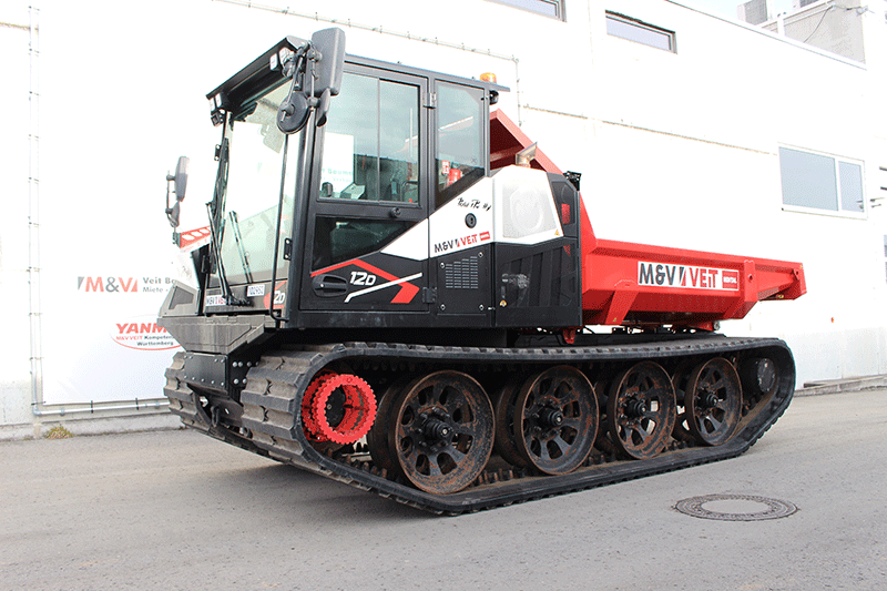 PowerBully 12 D Kettendumper zur Miete – robuster Kettendumper für den effizienten Materialtransport auf Baustellen und im Gelände