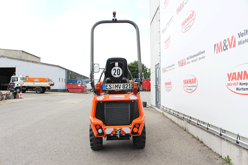 Heckansicht des AUSA D101 AHA Raddumpers