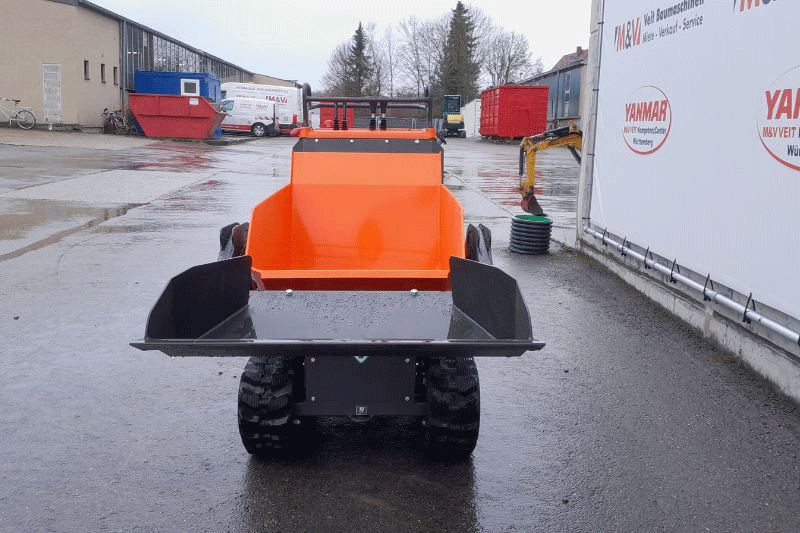 Cormidi C 13.85 AC Kettendumper mit 850 kg Nutzlast, leistungsstarker Baustellendumper für Erdarbeiten, Gartenbau und effizienten Materialtransport auf engen Baustellen