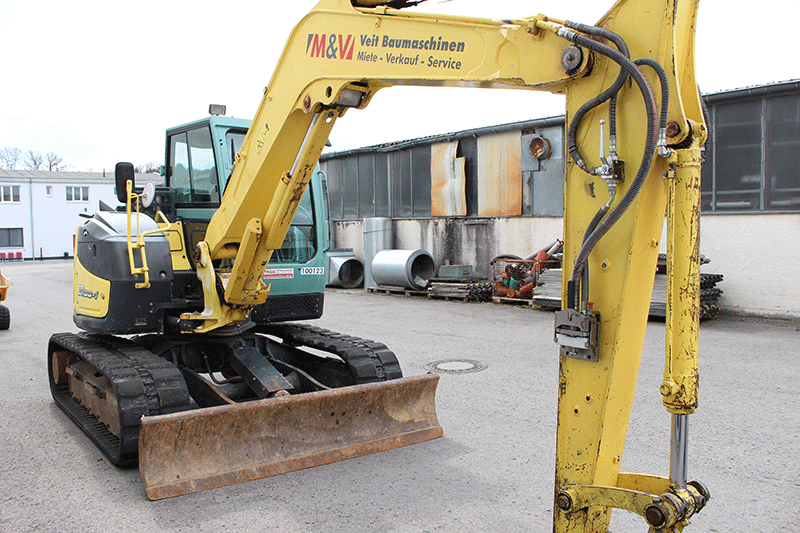 Yanmar SV 100-1 Midibagger im Baustelleneinsatz – leistungsstarker Midibagger für Erdarbeiten, Tiefbau und anspruchsvolle Bauprojekte