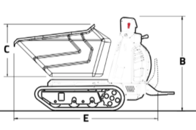 Zeichnung des C13.85 RI-POLY Dumpers von Cormidi