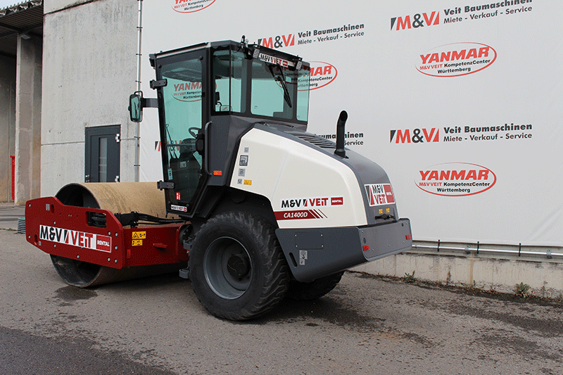 Dynapac CA1400D Walzenzug zur Miete, ideal für Erd- und Asphaltbau, mit hoher Verdichtungsleistung, zuverlässiger Technik und komfortabler Bedienung