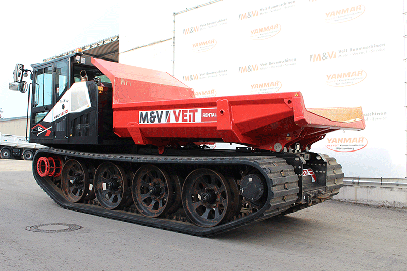 PowerBully 12 D Kettendumper mieten im Raum Stuttgart – robuster Kettendumper für effizienten Materialtransport auf Baustellen und im Gelände