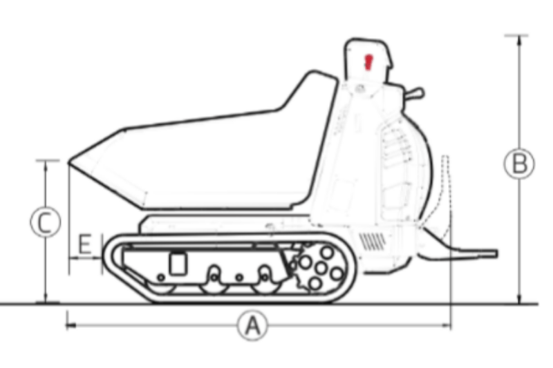 Technische Zeichnung vom Cormidi C10.85 RI Dumper