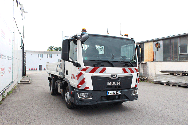 MAN TGL 12.220 Kipper als zuverlässiger LKW im täglichen Baustelleneinsatz