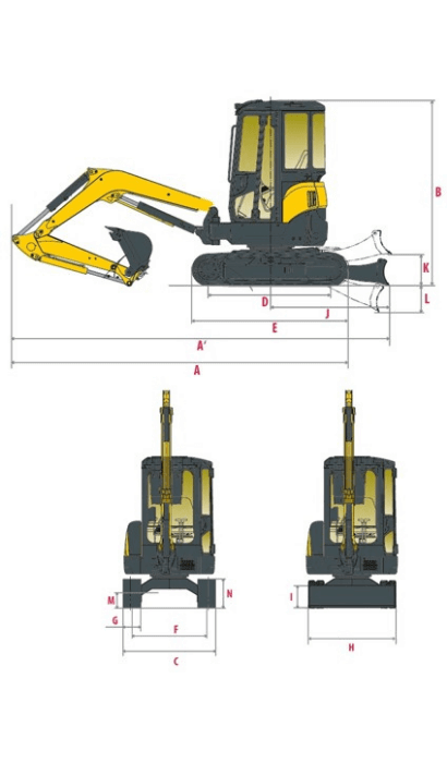 Daten des Yanmar ViO26-6