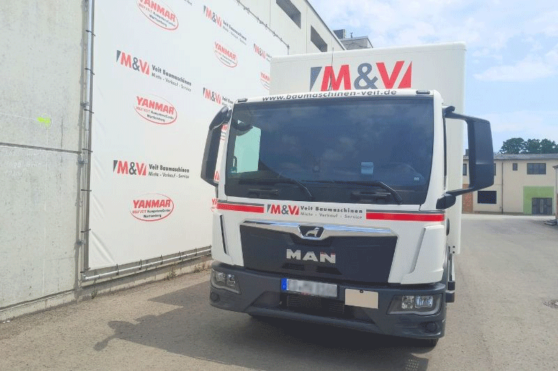 Ansicht Vorne vom MAN TGL 8.160 Koffer