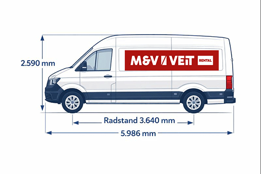 Maße des VW Crafter 2.0 TDI Transporter