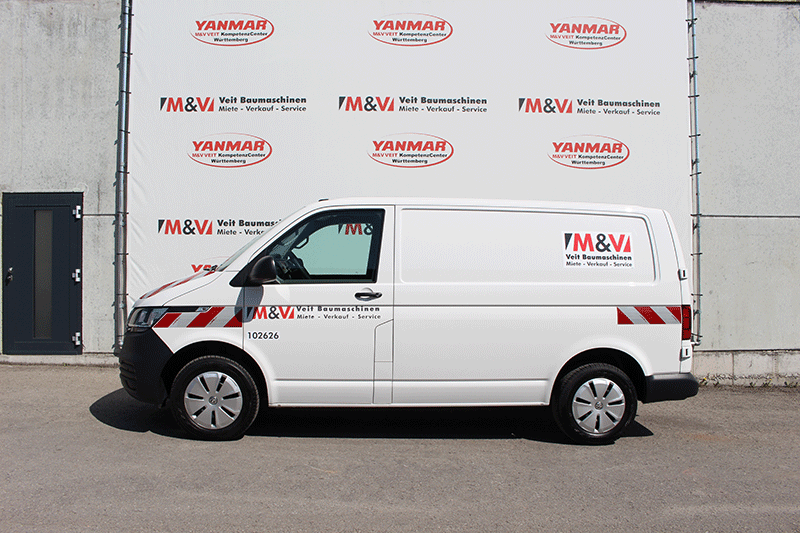 Seitenansicht des VW Transporter T6.1