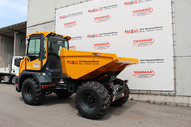 Bergmann C 810 Raddumper mieten in Stuttgart – leistungsstarker Raddumper für Materialtransport, Erdarbeiten und professionelle Einsätze im Tief- und Gartenbau im Raum Stuttgart