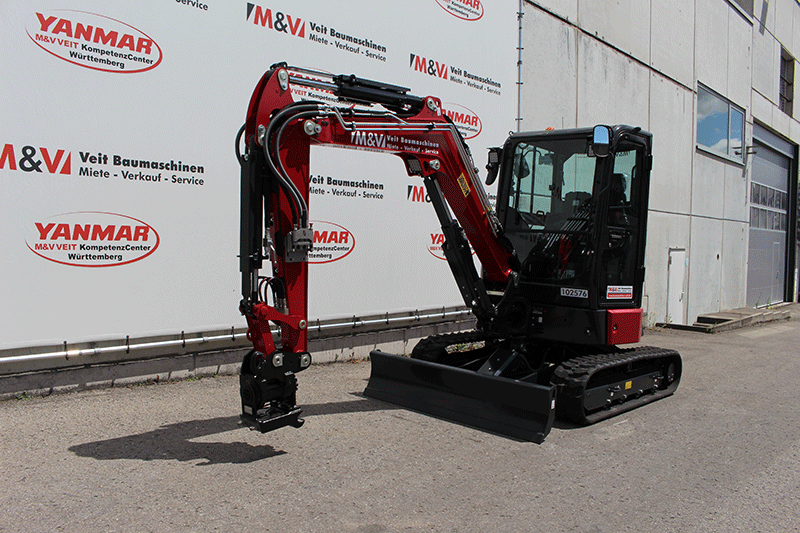 Bei uns können sie den Yanmar Vio 38-7 mit Powertilt mieten