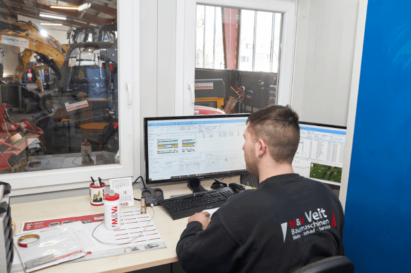 Service bei gebrauchten Baumaschinen