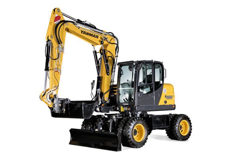 Standardbild des Mobilbaggers B110W von Yanmar