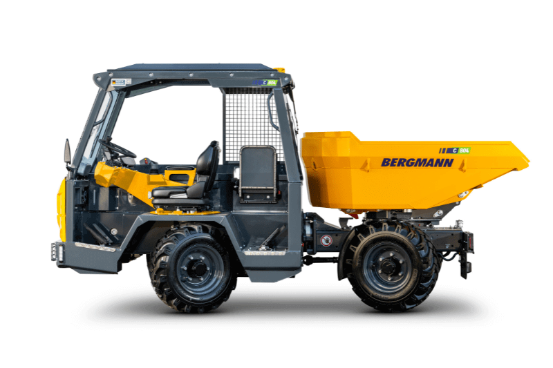 Ansicht links des Bergmann C804 Dumper