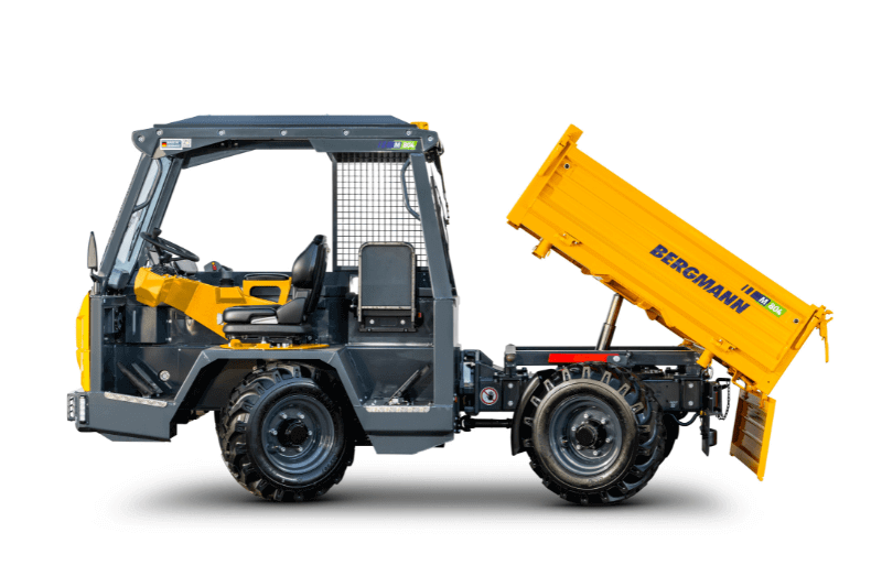 Ansicht links des Bergmann C804 Dumper