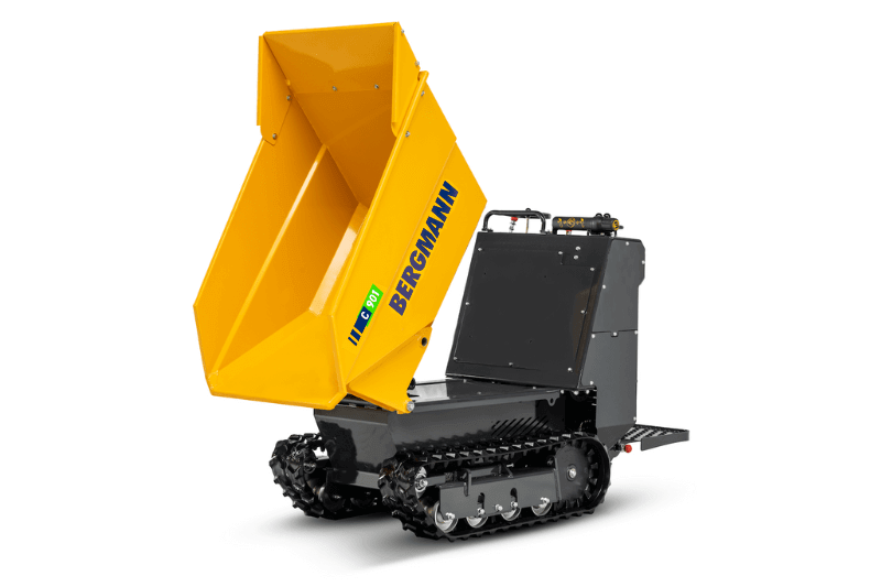 Seitenansicht des Bergmann C901 Frontkipper Dumper