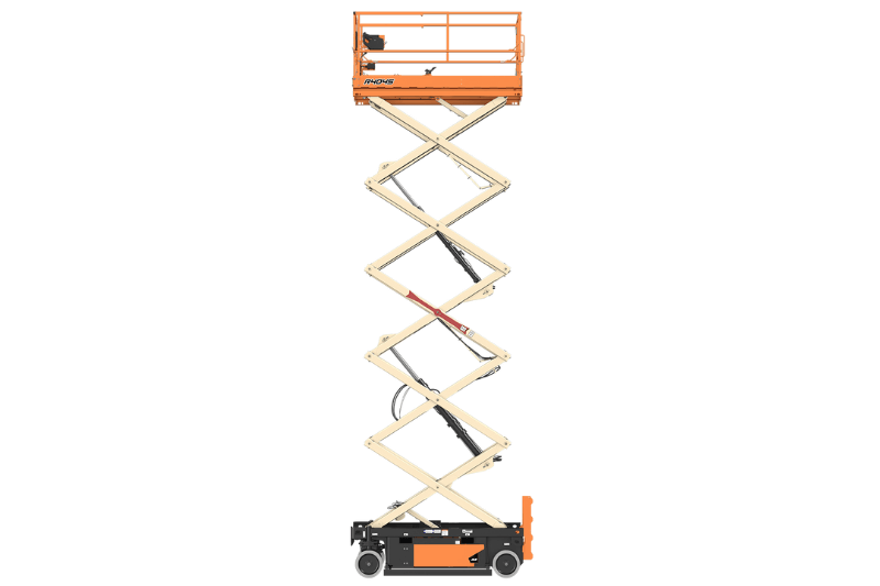 Scherenarbeitsbühne JLG R4045 mit geringer Breite für schmale Gänge