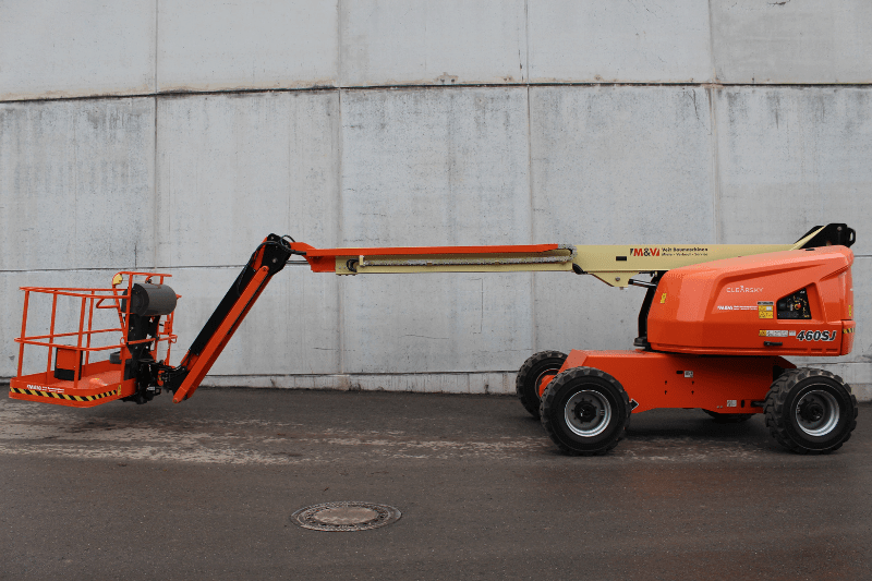 Bild der JLG 460SJ Teleskoparbeitsbühne)