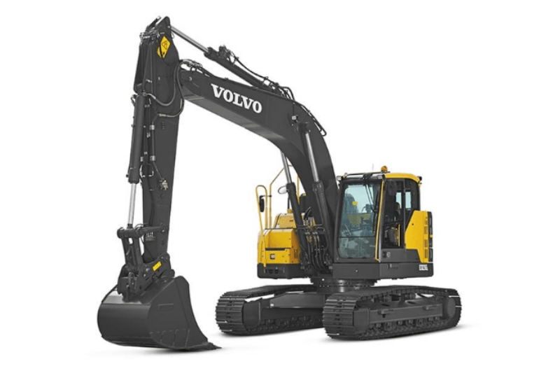 Linke Seite des Volvo ECR235E