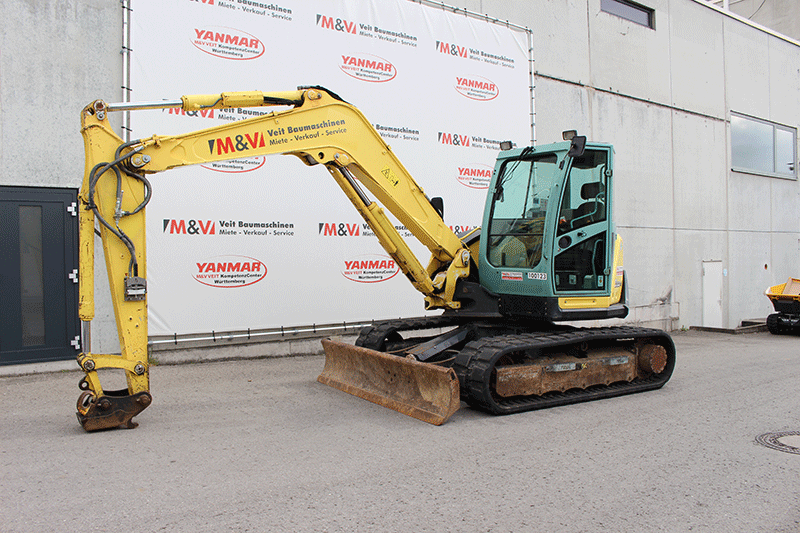 Yanmar SV 100-1 Midibagger mieten – zuverlässiger Midibagger für Erdarbeiten, Tiefbau und anspruchsvolle Baustelleneinsätze