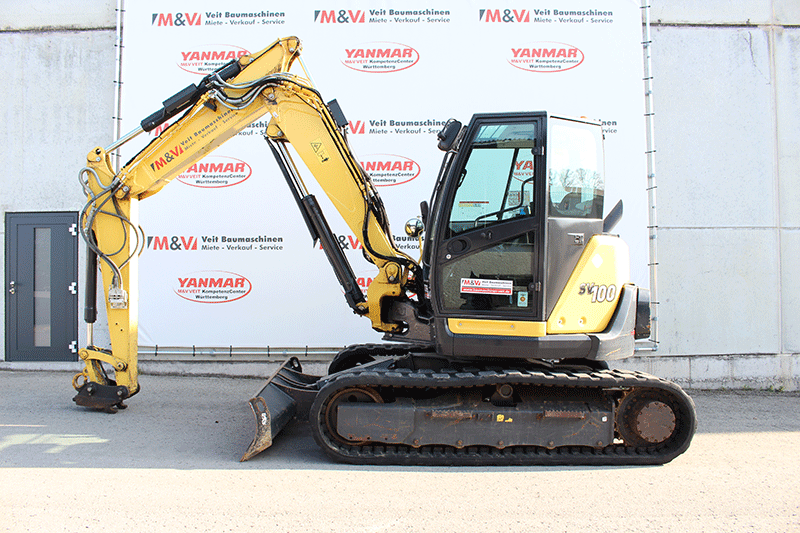 Seite des Yanmar SV100-2PB