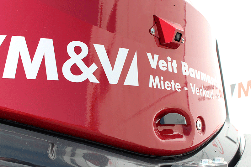 Yanmar SV100-7 2PB Bagger mit Rückfahrkamera für mehr Sicherheit auf der Baustelle