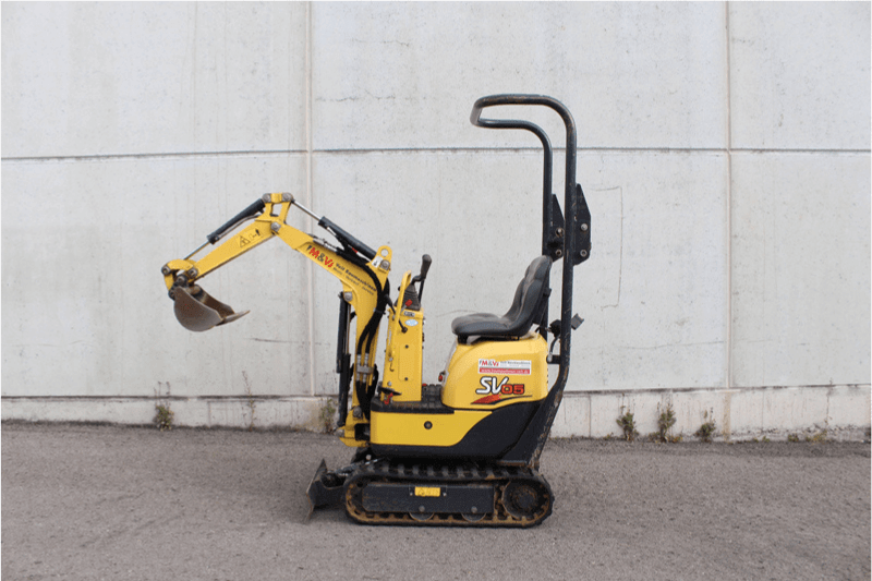 Yanmar SV05 mieten linksseitig