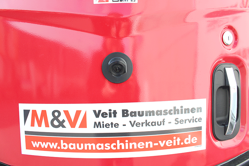 Rückfahrkamera des Yanmar Vio 33-7 Minibaggers 3,3 t – erhöhte Sicherheit und optimale Sicht nach hinten für präzises Rangieren auf der Baustelle