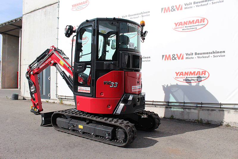 Yanmar Vio 33-7 Minibagger 3,3 t in Stuttgart mieten – kompakte, leistungsstarke Baumaschine für professionelle Baustelleneinsätze im Raum Stuttgart