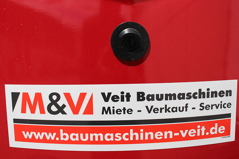 Am Yanmar Vio 38-7 ist eine Rückfahrkamera verbaut