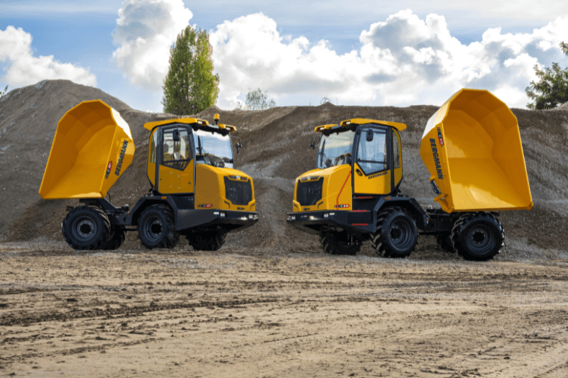 Zwei Bergmann C807s Raddumper