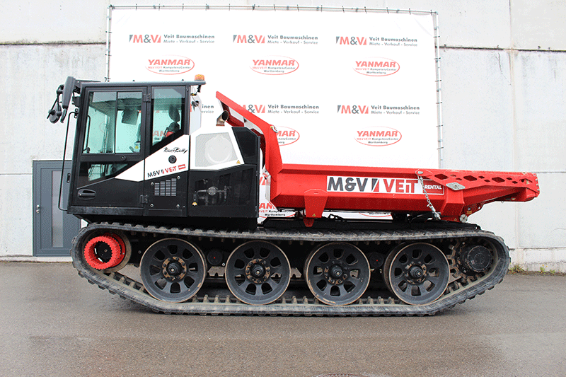 owerBully 12D Seitenansicht – Kettendumper mit Raupenfahrwerk und robuster Bauweise