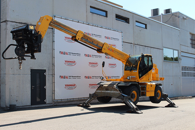 Seilwinde am Dieci Pegasus 60.16 Teleskoplader – präzises und sicheres Heben von Lasten auf der Baustelle