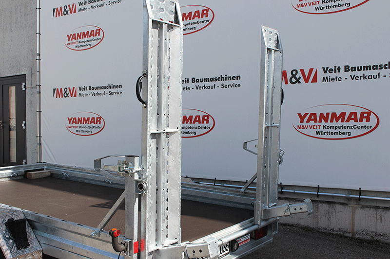 Stabile Rampen am Städele Anhänger MTS351835S – sichere Auffahrrampen für das einfache Verladen von Baumaschinen