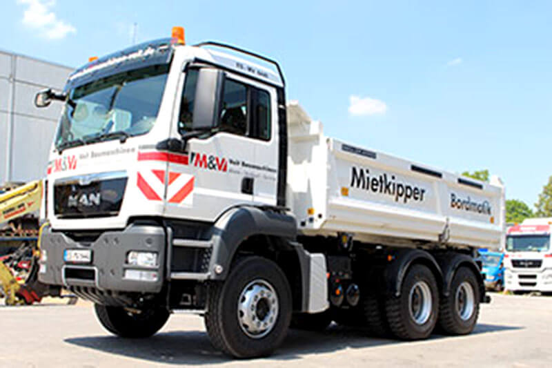 LKWs mieten bei M&V Veit Baumaschinen